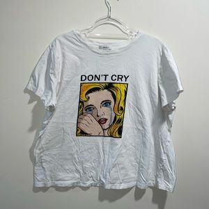 DONT CRY oversized graphic tee